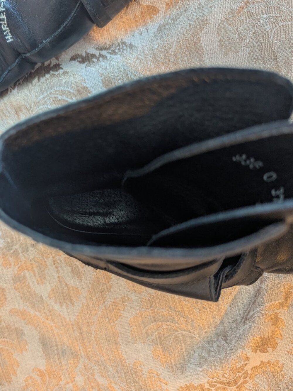 Harley Davidson Motorcycle Black Leather Multi Strap Buckle Square Toe Boots 6.5 - Picture 10 of 10